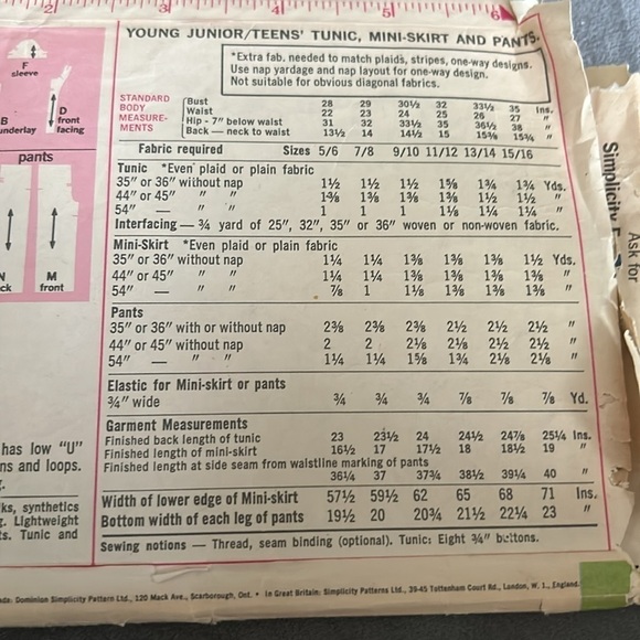Vintage 1969 Sewing Pattern - Picture 4 of 7